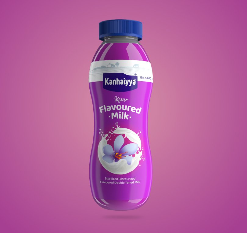 Kesar Flavoured Milk